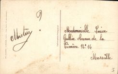 Vintage Postcard Fantaisie Easter Poisson Enfant April 1st Fishes