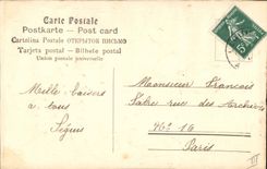 CPA Fantaisie Paques Poisson Fleurs 1er Avril 