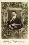 CPA Fantaisie Paques Poisson Homme 1er Avril 