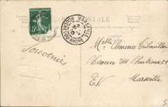 CPA Fantaisie Paques Poisson Homme 1er Avril 