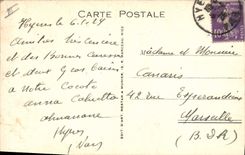 Postal Recolección de las naranjas Costa Azul