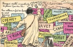 Postal Fantasia Ilustrador Elecciones