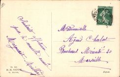 Vintage Postcard Fantasy Woman Mongolfiere Balloon