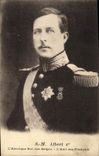 CPA Militaria SM Albert 1er Roi des Belges 