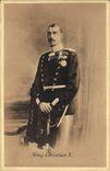 Vintage Postcard Militaria Christian X