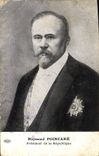 CPA Militaria Raymond Poincare President de la Republique 