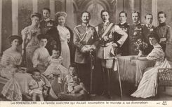 Vintage Postcard Militaria Hogenzollern the loathed family which wanted to submit the world has her domination