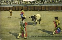 CPA Corrida Course de taureaux Preparation aux bandrilles 