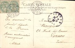 Vintage Postcard Boat Steamer Le Havre La Provence steamer of the Transatlantic Co