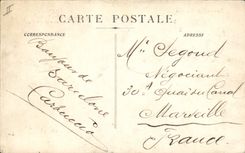 CPA Bateau Paquebot Parana par grosse mer dans le Golfe du Lion 