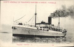 Vintage Postcard Boat Steamer Pampa