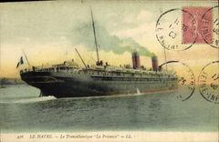 CPA Bateau Paquebot Le Havre Le Transatlantique La Provence