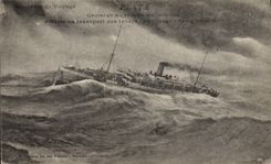 Vintage Postcard Boat Steamer auxiliary Plata Cruiser of 1st rank