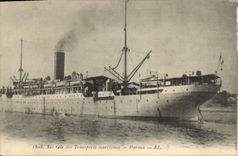 Vintage Postcard Boat Steamer co. Gle of the Maritime transport Parana
