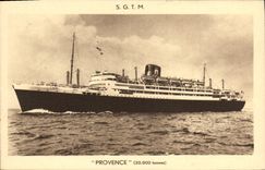 CPA Bateau Paquebot SGTM Provence