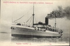 CPA Bateau Paquebot Pampa