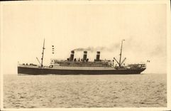 CPA Bateau Paquebot SS Patria Cie Cyp Fabre