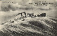 CPA Bateau Paquebot SS Paul Lecat Messageries Maritimes