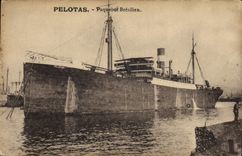 CPA Bateau Paquebot Bresilien Bresil Brazil