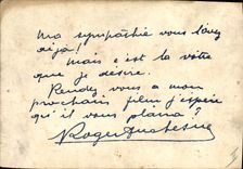 Postal Cine Roger Duchesne