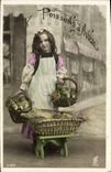 CPA Fantaisie Paques Poisson Enfant 