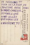CPA Fantaisie Paques Poisson Enfant 