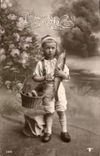 CPA Fantaisie Paques Poisson Enfant 