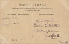 CPA Fantaisie Paques Poisson Femme 1er Avril 