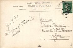 CPA Fantaisie Paques Poisson Femme 