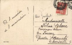 CPA Fantaisie Paques Poisson Femme 1er Avril