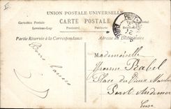 CPA Fantaisie Paques Poisson Femme 1er Avril 