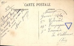 Vintage Postcard Dimensions Azure Gathering of the flower of orange tree