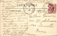 Vintage Postcard Dimensions Azure Gathering of the violets