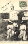 CPA Femmes faisaint la Cueillette des fleurs 