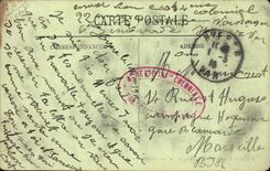 Vintage Postcard Dimensions Azure the gathering of the violets