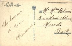 Vintage Postcard Dimensions Azure Gathering of the daisies