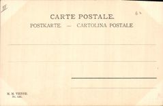 Vintage Postcard Fantasy Illustrator Children Pig Pig Mushroom