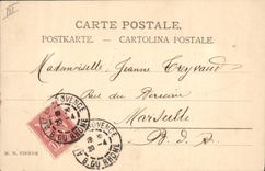 Vintage Postcard Fantasy Illustrator Women Snowballs