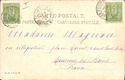 Vintage Postcard Fantasy Illustrator Woman Sheep Bells