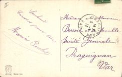 Vintage Postcard Fantaisie Illustrator Happy new year Water mill