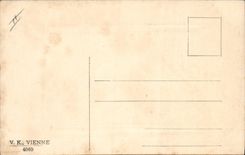 Vintage Postcard Fantaisie Illustrator Water mill Happy new year