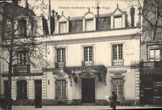 Vintage Postcard Fantasy Illustrator Paris House of the departed of Victor Hugo