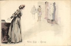 Vintage Postcard Fantasy Illustrator Victor Hugo Hernani