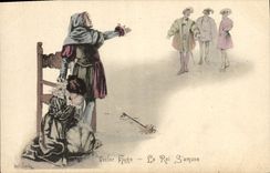 Vintage Postcard Fantaisie Illustrator Victor Hugo the king has fun