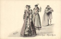 Vintage Postcard Fantasy Illustrator Victor Hugo Tudor House