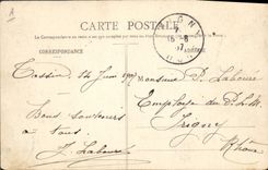 CPA Chien Chiens Je suis Mars du pensionnat de Tassin
