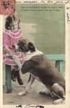 CPA Chien Chiens Enfant 