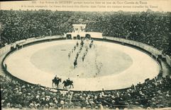 Postal Corrida Toro Arenas de Beziers surtidas hasta la hecha del Gran Corrida de Toros
