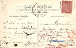 Postal Corrida Toro Arenas de Beziers Corrida de toros una estocada