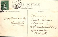 Postal Corrida Toro Arenas de Beziers las corridas de toros